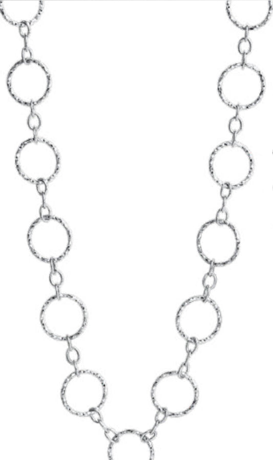 Collier 925/- Sterling Silber rhodiniert diamantiert