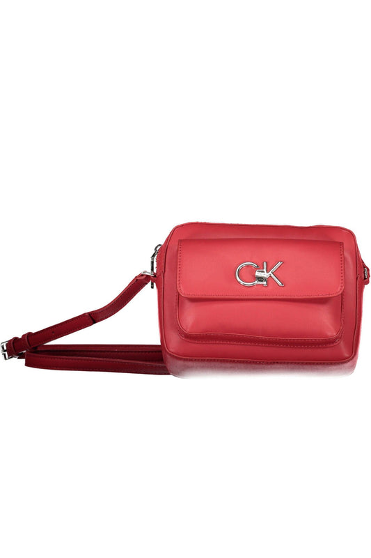 CALVIN KLEIN Rote Polyester-Handtasche