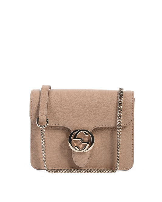 Gucci Interlocking leather bag with chain 510304 CAO0G 2754